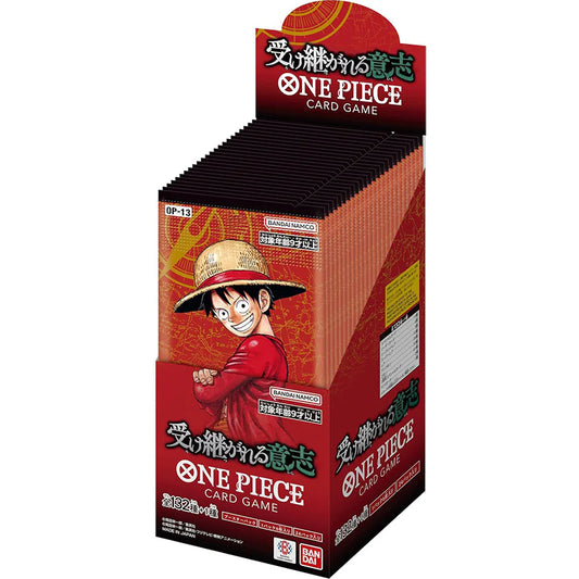 BANDAI ONE Piece Card Game - Inherited Will (OP-13) (Japanese) Pack of 24